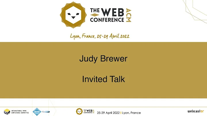 Invited Speaker: Judy Brewer (W3C)