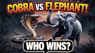 King Cobra vs Elephant: Who Wins?#KingCobra#Elephant#KingCobraVsElephant#wildlife#snacks#AnimalFight