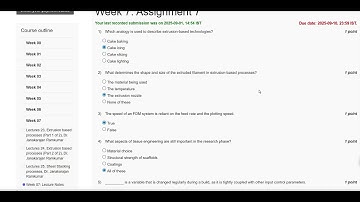NPTEL Rapid Manufacturing Week 7 Assignment 7 Answer 2025
