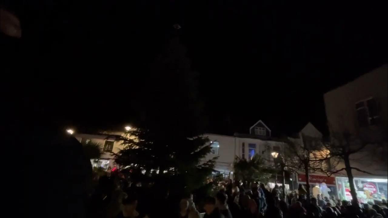 Camborne Christmas lights turn on YouTube