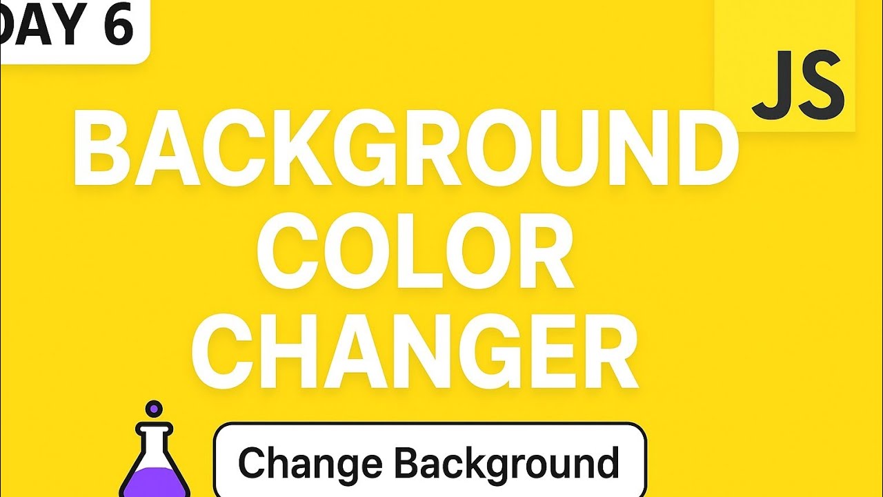 Background Color Changer Using JavaScript | Day 6 - YouTube