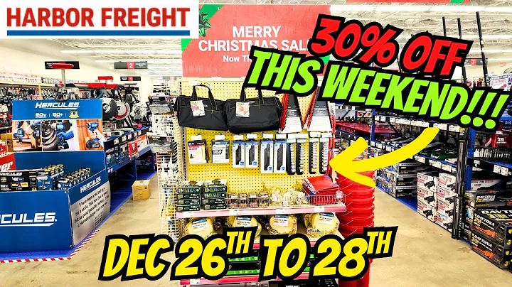 Harbor Freight 30% Off Sale Finds You Can't Miss! Dec. 26th-28th