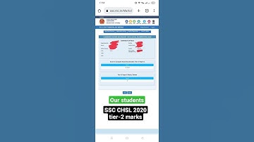 my students SSC CHSL 2020 tier-2 scorecard