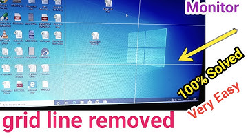 How to remove grid line🙏Asus monitor 🙏vertical problem solved 👈desktop grid line solved 🙏computer
