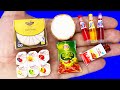 12 DIY MINIATURE FOOD REALISTIC HACKS AND CRAFTS FOR BARBIE DOLLHOUSE !!!