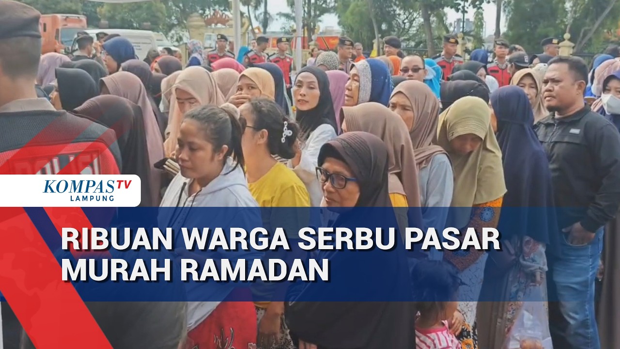 Ribuan Warga Serbu Pasar Murah Ramadan