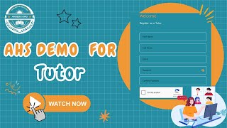 Demo Video For Tutor  | AHSEdu.Org