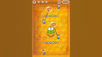 Cut the Rope Walkthrough Buzz box level 24 all three stars