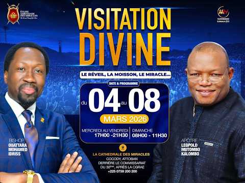 VISITATION DIVINE I JOUR 1I  MER 04 MARS 2026 I APOTRE LEOPOLD MUTOMBO