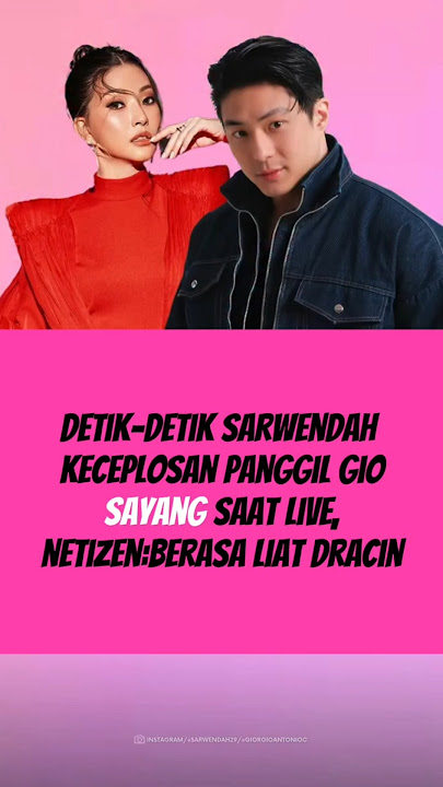Detik-detik Sarwendah panggil sayang ke gio#sarwendah #giorgino