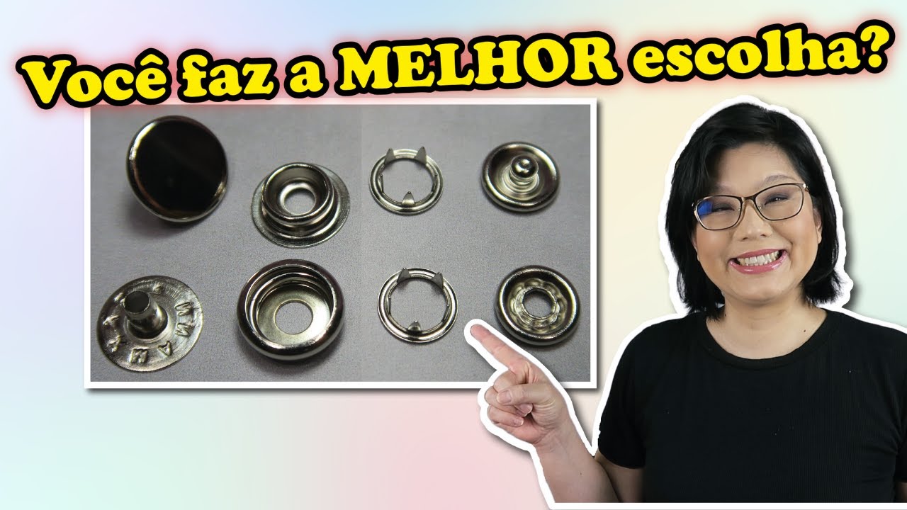Colchete de pressão e botão de pressão para balancim  [resenha]