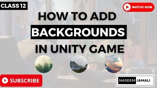 How To Add Backgrounds in unity  / unity infinite background