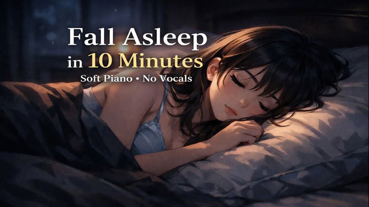 Fall Asleep in 10 Minutes | Soft Piano Music for Deep Sleep