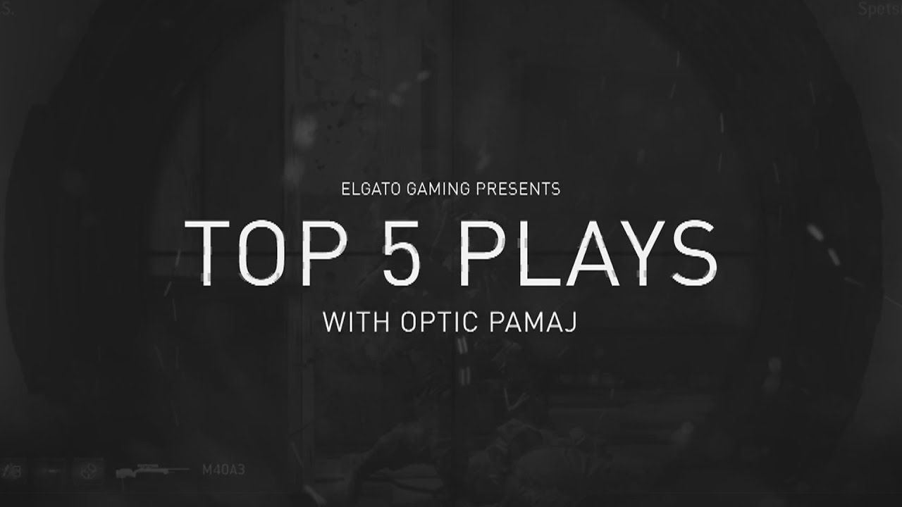 OpTic Pamaj - Top 5 COD Plays #5 Powered By @Elgatogaming