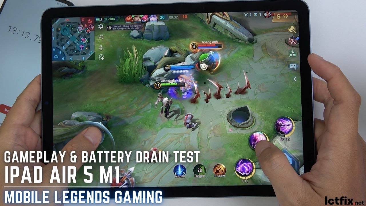 iPad Air 5 Mobile Legends Gaming test | Apple M1, 8GB RAM