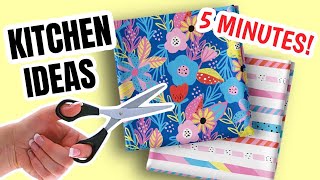 5 MINUTES! KITCHEN SEWING PROJECTS | FAST AND EASY