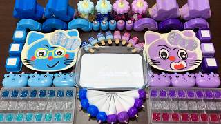 Relaxing ASMR | Mixing Blue and Purple Colors into Slime #1273