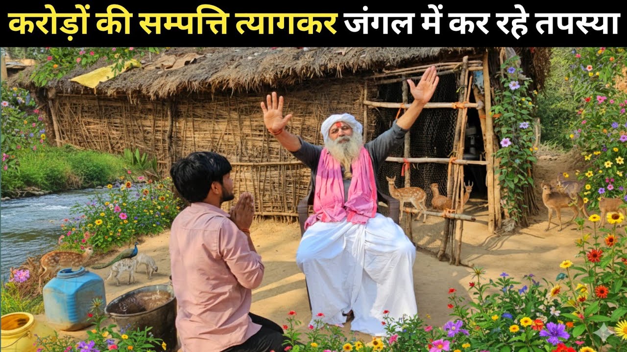  Chitrakoot के जंगल में मंदाकिनी किनारे दिव्य तपस्या: साधु संतों का रहस्यमयी जीवन #sant #साधु 