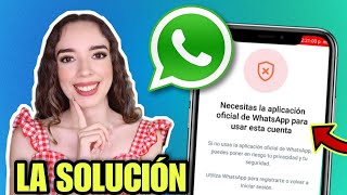 Como SOLUCIONAR ERROR DE Whatsapp Plus y Whatsapp Estilo Iphone ✅ Necesitas la aplicación oficial