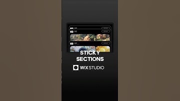 Sticky Sections in Wix Studio