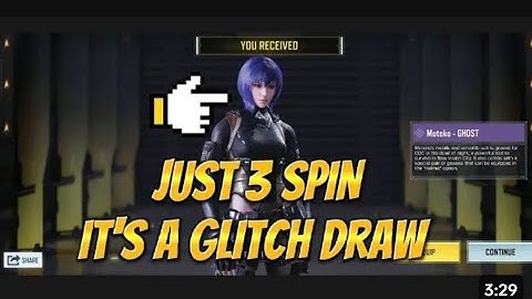 Just 3 Spin get  Sac 2045 mythic drop Motoko  ghost new mythic SWITCHBLADE X9 NEON LEGEND #luckydraw