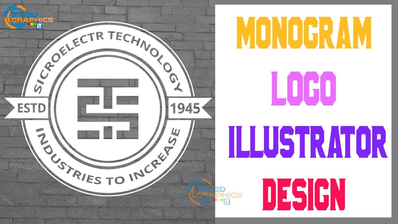 Logo Design In Illustrator Monogram Logo Design Tutorial - YouTube