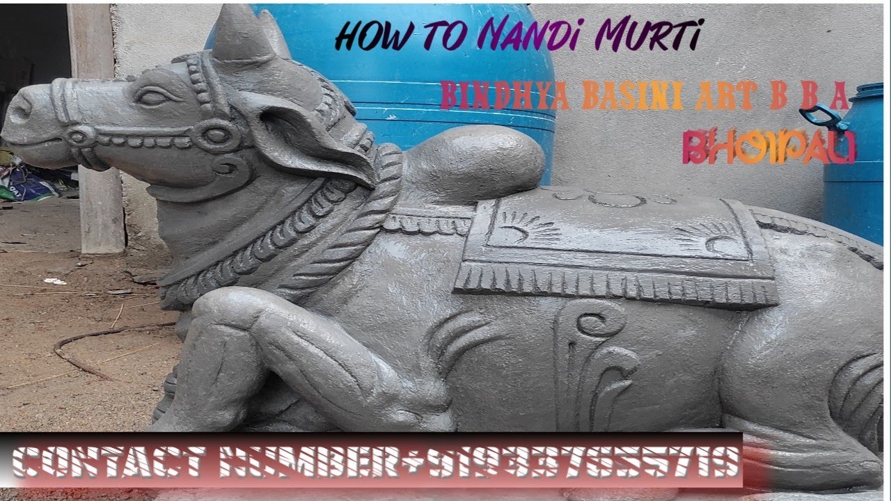 How to Nandi Murti Kaise banaen Bindhya Basini Art b b a Bhoipali 17 ...
