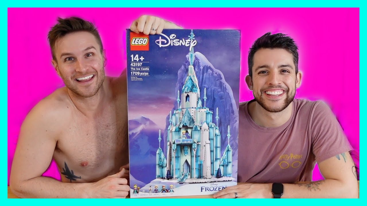 Husbands Build Frozen Lego Castle  | Chris and Clay