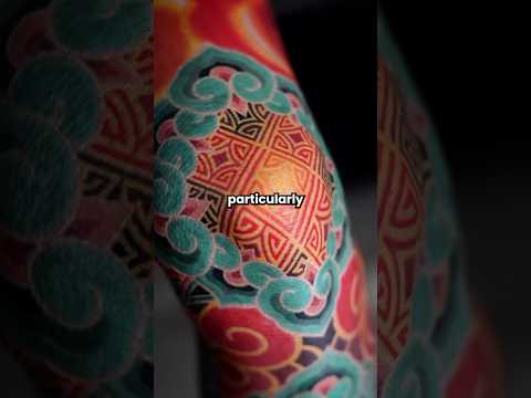 He makes tattoos of traditional Korean art