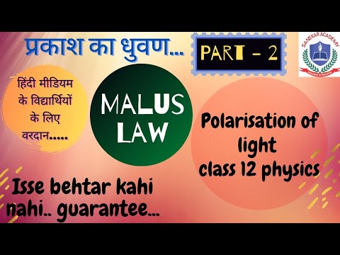 Video: What Is The Essence Of Malus' Law