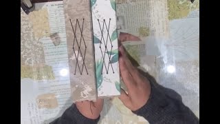 Tutorial - How to sew Crisscross binding with instructions. #junkjournalideas #junkjournaltutorials