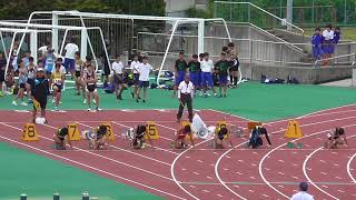 2018 第4回日立記録会 0902 中学男子B 100m 9組