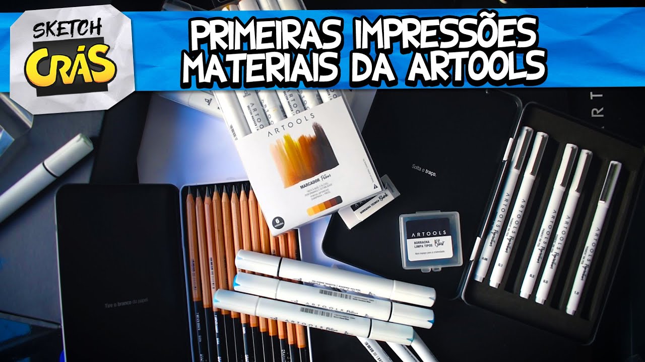 Canetas, lápis e markers ARTOOLS valem a pena? | Sketch crás