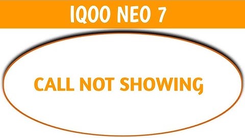 incoming call running but not showing IQOO Neo 7, how to fix incoming call not showing on screen