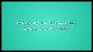 Tinker Meaning 2