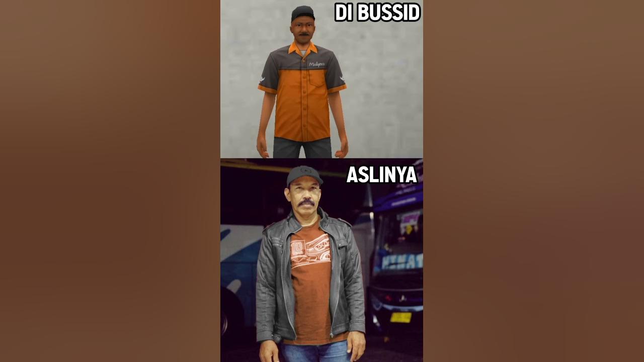 Karakter Game Bussid vs Aslinya di Dunia Nyata #Bussid #shorts