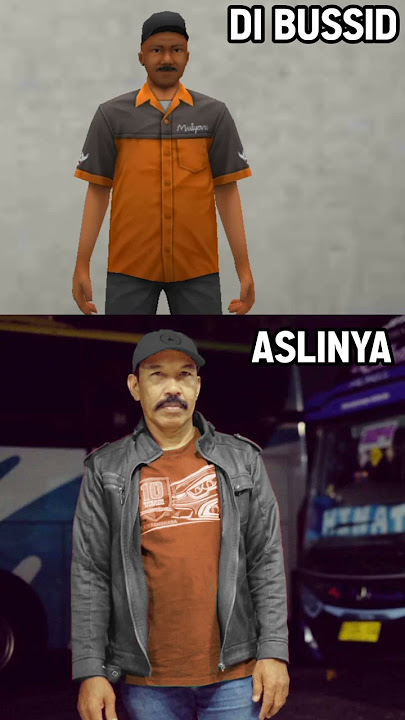 Karakter Game Bussid vs Aslinya di Dunia Nyata #Bussid #shorts