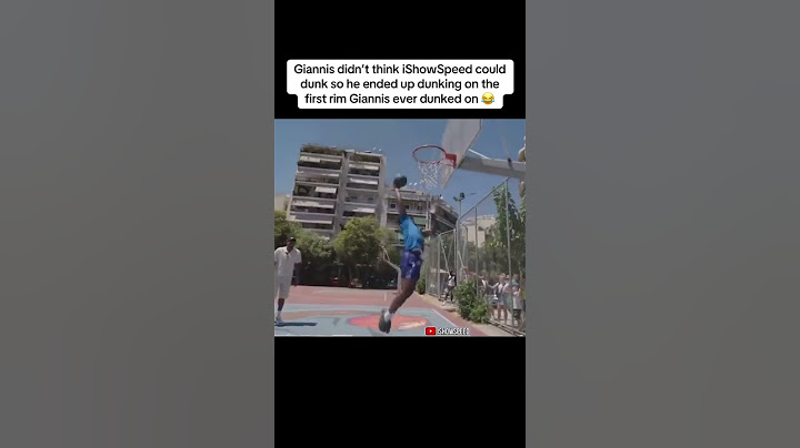 Speed dunked on the rim Giannis first dunked on in Greece! (via @ishowspeed/TT)