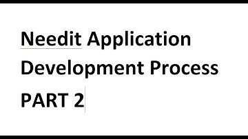 Needit Application Development Process Part 2