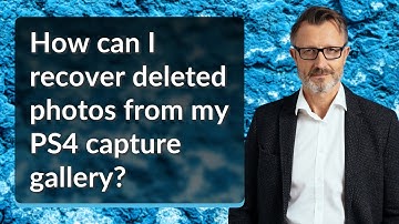 How can I recover deleted photos from my PS4 capture gallery?