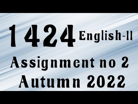 1424 solved assignment autumn 2022