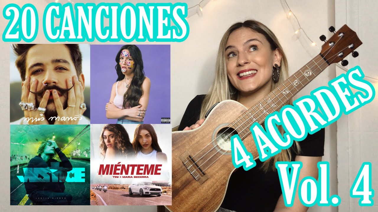 20 Canciones con 4 Acordes Vol. 4 | Tutorial SUPER FACIL Ukelele | Mica Amatti