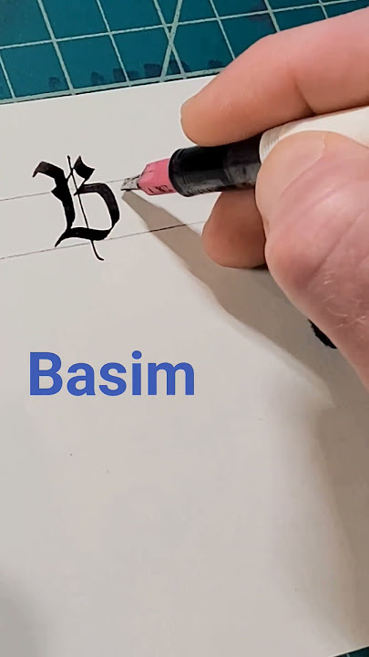 how ✍️ #basim #name #calligraphy #fyp #shorts