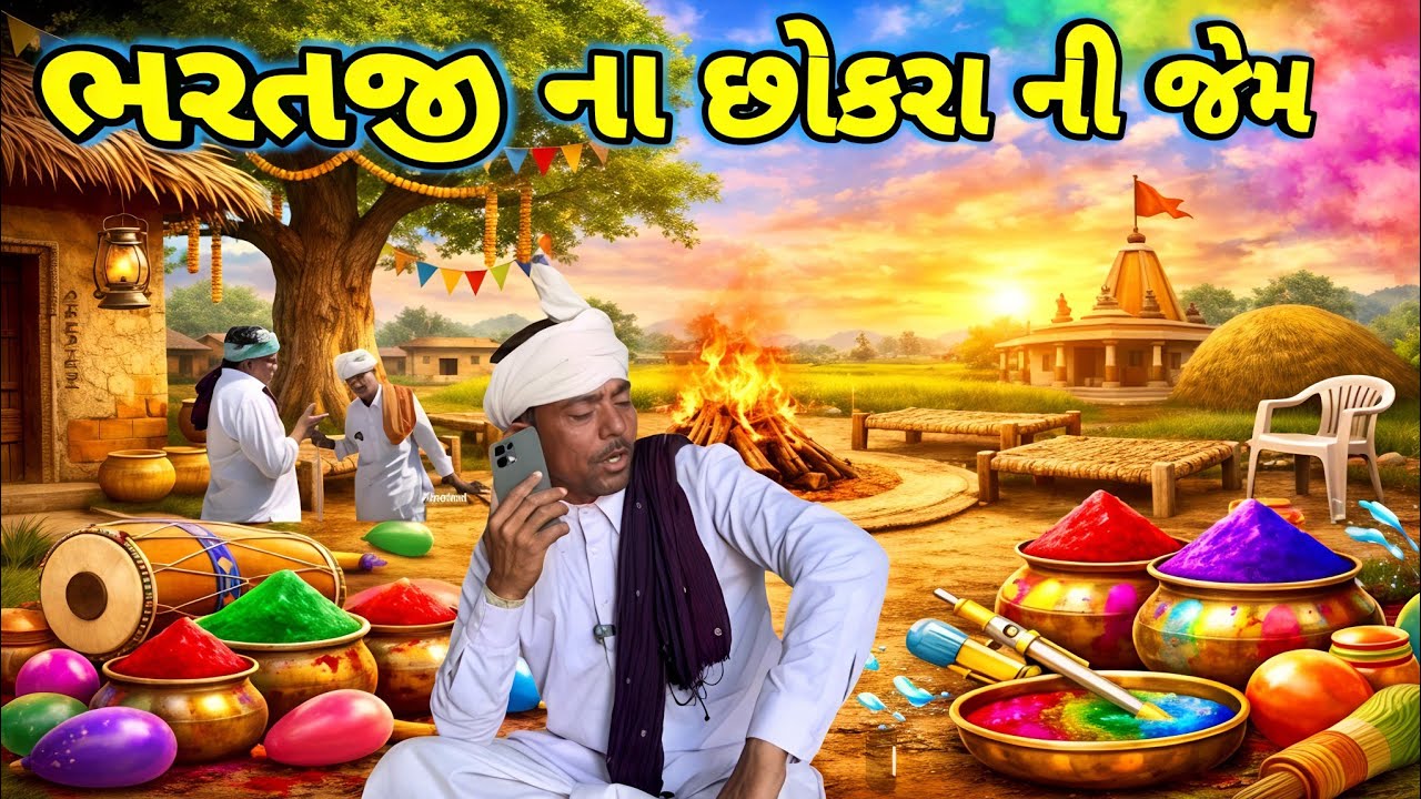 હોળીનું આયોજન કે ઝગડો? 🤣 | ભરતજી બોલાવે ભાઈઓ ને વડીલો | Village Comedy 2026