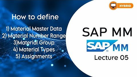 How To Define Material Master Data Lecture 05 || ECC SAP S4 Hana MM Module Hindi/Urdu