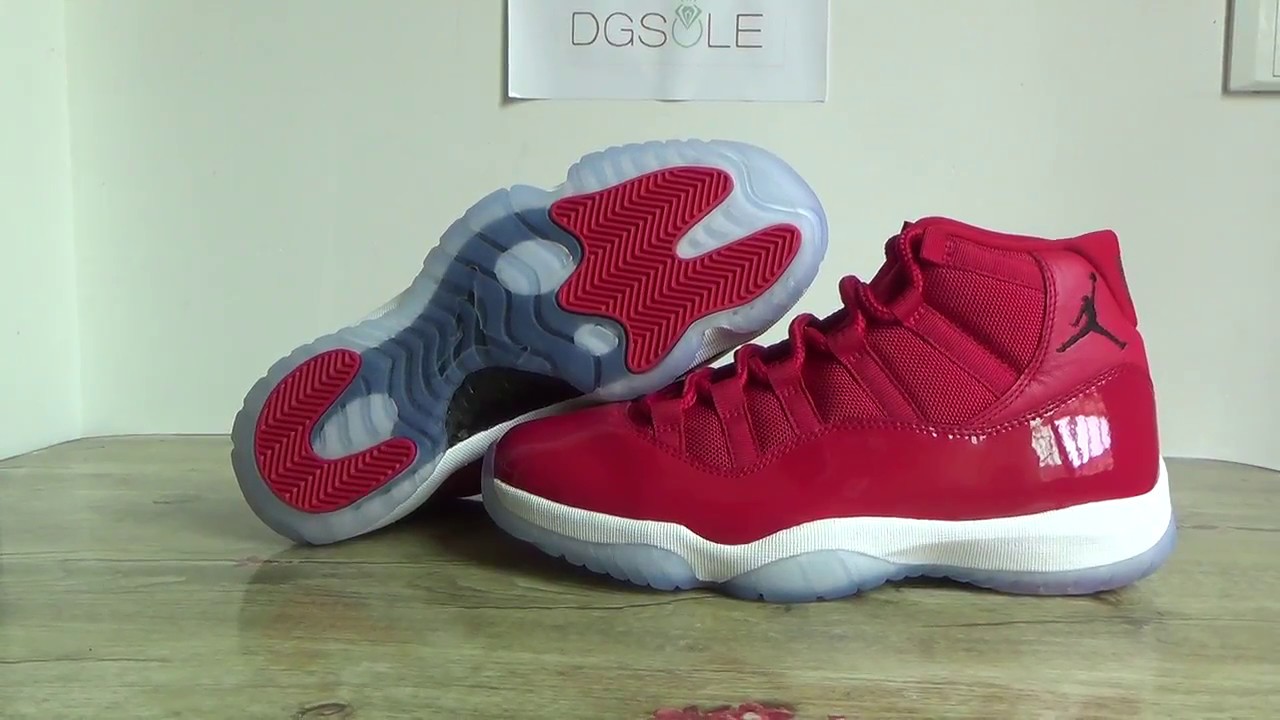 FIRST !!!!!!!!!!!Air Jordan 11 Gym Red 2017 dgsole.cn - YouTube