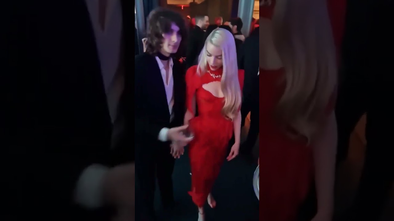 Anya Taylor-joy and Malcolm McCray at the opening of tiffany&co's landmark store in nyc 