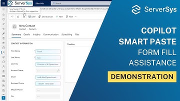 Copilot Smart Paste Form Fill Assistance for Dynamics 365 | Microsoft UK Partner