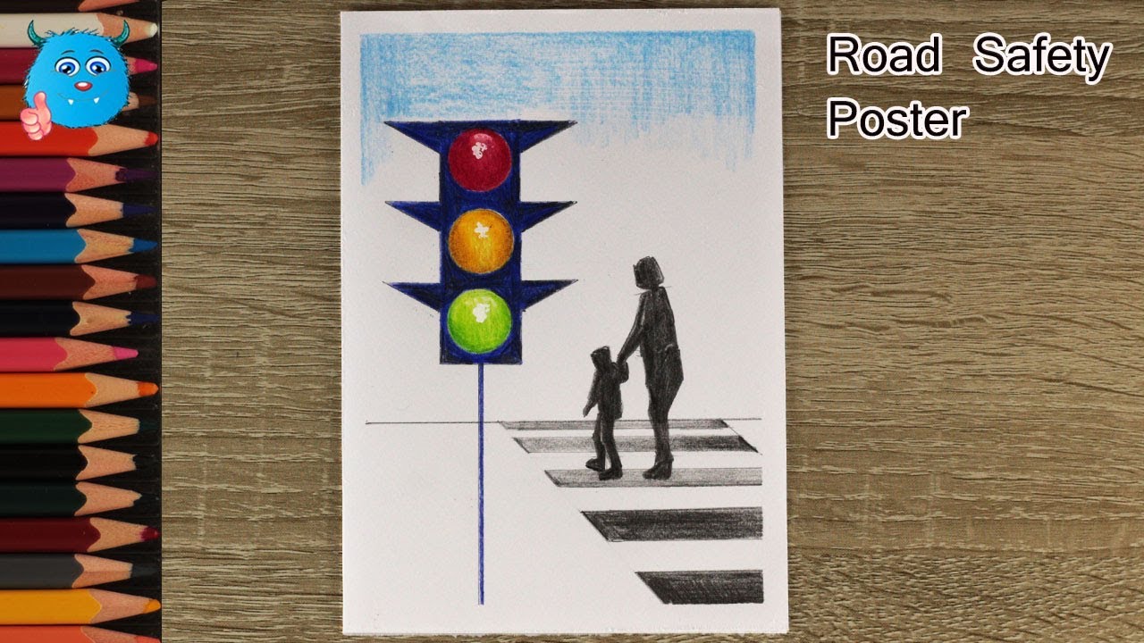 Featured image of post Traffic Light Drawing For Class 2 / A traffic light which consists of three lenses on a panel with a next button and methods to draw a particular state for the traffic light.