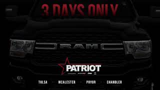 Patriot Chrysler Dodge Jeep Ram - 3 Days Only